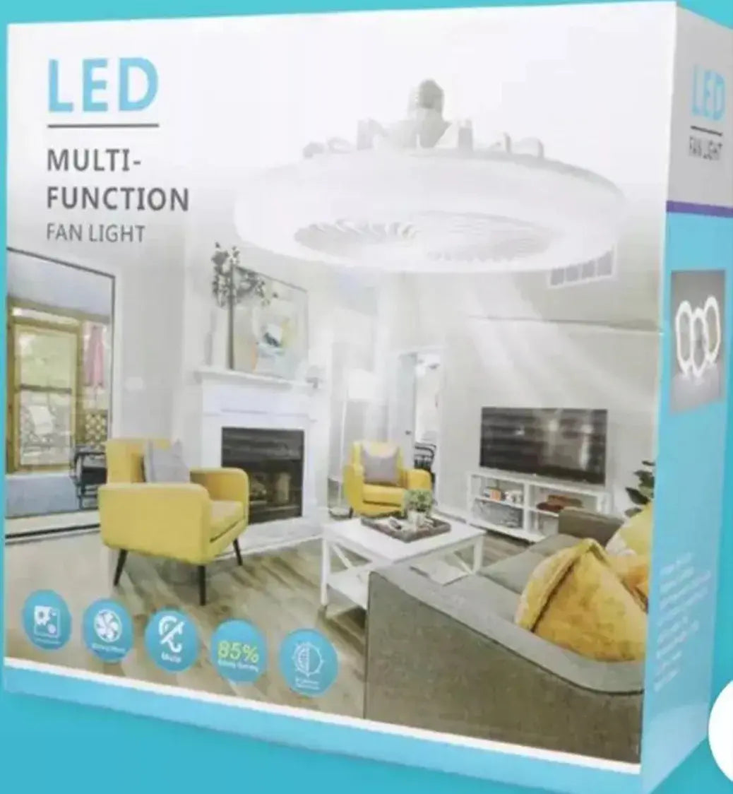 lámparas‑ventilador de techo LED multifuncionales con control remoto