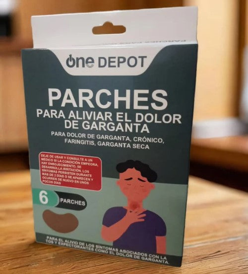 Parche 6 Ud. Aliviar Dolor De Garganta