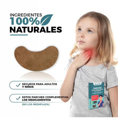 Parche 6 Ud. Aliviar Dolor De Garganta